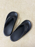 朴西2025春夏新款男士eva人字拖拖鞋薄底柔软防臭耐磨夹脚情侣款拖鞋 珍珠黑 经典黑色-永不过时 42-43 实拍图