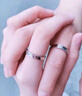 中国黄金CHINA GOLD钻石足银情侣戒指钻戒山盟海誓生日礼物送女友老婆结婚纪念日浪漫 京速达-山盟海誓钻石情侣戒指 实拍图