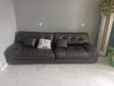 全友（QUANU）家居布艺沙发客厅现代简约懒人黑云朵沙发皮感科技布家具 黑色|科技布|云朵沙发C(左2+右2) 实拍图