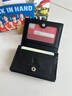 袋鼠名片夹男士卡包证件包真皮大容量多卡位银行卡包收纳包商务卡片夹 黑色 实拍图