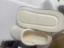 QYCKABY孕妇洞洞鞋女款2025新款夏季外穿厚底eva防滑防臭包头半拖鞋女士 白色【米黑煤球】 38 -39【建议37-38】 实拍图