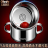 欧乐多（Olodo）德国316不锈钢碗儿童碗吃饭碗双层防烫汤碗带盖宝宝辅食碗双耳碗 316抗菌儿童碗大号【双耳款】 实拍图