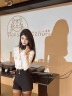 斤慕2025春夏新款黑色高腰显瘦短裤女辣妹风小个子简约百搭A字热裤 高腰热裤黑色M码80-105斤 实拍图