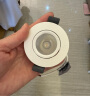 佛山照明（FSL）led射灯嵌入式小山丘射灯吊顶用天花灯深防眩开孔5.5cm 3W暖白光4000K 实拍图