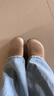 BIRKENSTOCK勃肯德国进口男女款涂油皮软底复古Boston包头拖鞋 棕色窄版1019484 39 实拍图