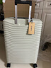 新秀丽（Samsonite）行李箱25英寸拉杆箱简约大波浪箱旅行箱KJ1浅灰绿托运密码箱 实拍图