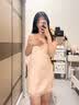LAUREN VICTORIA真丝睡裙女100%桑蚕丝睡衣女士蕾丝性感睡衣吊带睡裙 杏色【睡裙+睡袍+腰带 胸垫】（礼盒包装） L (建议体重100-115斤) 实拍图