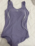 李宁（LI-NING）泳衣女士连体专业游泳衣大码温泉泳装7551紫XXL 实拍图
