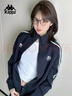 卡帕（Kappa）背靠背运动外套女款2025新款复古针织撞色开衫卫衣女潮K0E62WK01D 实拍图
