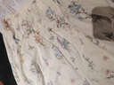 嫚熙（EMXEE）春秋季弹力丝麻棉月子服孕妇哺乳睡衣产妇产后家居服 绮幻花信两件套-胸垫款 无哺乳口 L 实拍图