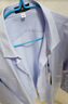 杉杉【DP免烫】长袖衬衫男士蓝色春季商务休闲纯棉衬衣 DP010 41  实拍图