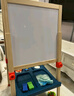 铭塔实木升降大画板男孩女孩学习绘画双面黑白板写字板生日礼物 120cm高度升降（适用5-8岁） 彩盒装 实拍图