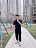 BAA AND BAA潮牌休闲裤子男士束脚卫裤2025新款春夏季百搭宽松运动男款长裤 黑色NH268-MC XL 【建议130斤到145斤】 实拍图