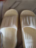 洁丽雅拖鞋女夏季室内家居家用浴室洗澡防滑防臭EVA情侣静音凉拖鞋男夏 白色【抗菌升级款】 40-41 （适合39-40码） 实拍图