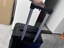 普娜米行李箱大容量高颜值女学生结实耐用多功能大号密码旅行拉杆箱包男 暗夜黑【杯架+充电口+手机支架】 24英寸 中短途推荐 实拍图