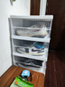 安尔雅鞋柜免安装 鞋盒收纳门口可折叠防尘鞋架篮球鞋一体柜 透明灰6只 实拍图