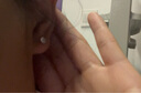 玖维娅足银耳钉女S999养耳洞螺丝拧扣耳骨钉睡觉免摘耳棒2025款钻石耳钉 4mm超闪白钻足银耳钉【带礼盒】 实拍图