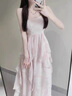 欧迪惠法式连衣裙女装2025年夏季新款初恋温柔风碎花吊带裙子女衣服套装 粉色开衫+吊带裙 S 实拍图