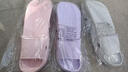 惠夫人凉拖鞋女夏季居家浴室防滑家用情侣可爱卡通室内洗澡凉拖男 水纹拖 紫色 38-39 (适合37-38码穿) 实拍图