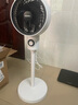 康佳（KONKA）空气循环扇电风扇家用大风力遥控落地扇涡轮换气扇办公室宿舍立式轻音风扇 白色机械摇头延长线款 实拍图