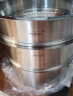 Momscook 不锈钢蒸锅28cm多层蒸格蒸屉304双层复底加厚汤蒸锅两用底高14cm 28x14cm双层蒸锅 2层 28cm 实拍图