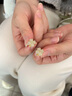 拾爱925银耳钉女生小众四叶草和田玉耳环闺蜜耳饰送女友老婆生日礼物 实拍图