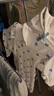 舒贝怡2件装婴儿衣服新生儿连体衣儿童哈衣宝宝纯棉爬爬服新春款蓝 90CM 实拍图