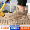 蓝鸥盾劳保鞋男夏季透气防砸钢包头防刺安全工作防臭工地鞋D211NT-1 42 实拍图