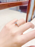 喜钻现货闪发-铂金钻戒女求婚结婚钻石戒指六爪婚戒送女友生日礼物 【现货推荐】50分IJ色SI（40+10） 实拍图
