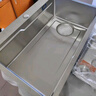 卡贝（cobbe）厨房水槽洗菜盆一体盆304不锈钢加厚大单槽洗菜池洗碗槽台下盆 压纹75*45大下水槽+飞雨抽拉龙头 实拍图