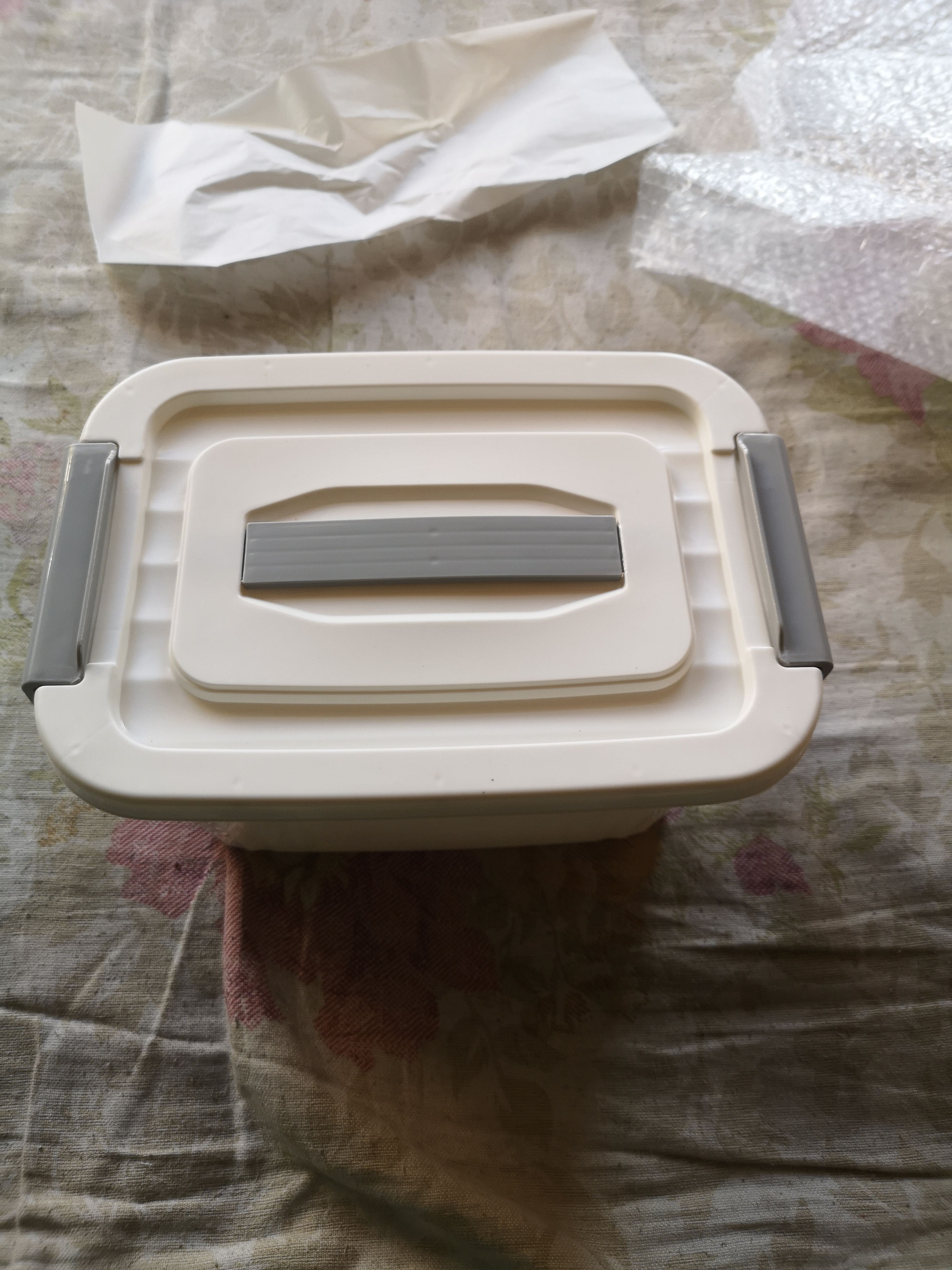 京东物流 收纳箱家用衣服超大容量玩具储物箱塑料书本零食整理箱 松花绿云朵灰日落黄颜色随机好看 小号【长25*宽17*高13cm】 实拍图