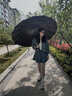 艾维希全自动雨伞双层男超大号三人车载反向伞折叠加厚加固抗风晴雨两用 270骨158CM防雨防晒-黑色 实拍图
