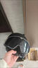 CYCKING摩托车风镜复古哈雷头盔护目镜机车挡风眼镜越野骑行防风沙紫外线 红棕风镜+镀银镜片 均码（可调节松紧带） 实拍图