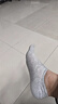 猫人袜子男士五指袜薄款短袜纯棉网眼船袜消臭分趾袜 白色2浅花灰3 实拍图