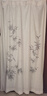 窗帘新中式亚麻纱帘山水画国风诗词水墨竹叶白纱透光不透人隔断帘 竹报平安-亚麻纱款(透光不透人) 帘宽1.5m*2.0m高挂钩款1片送挂钩 实拍图