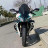 二手新款春风450SRS单摇臂双缸水冷摩托车得吃男女仿赛跑车可上牌 单摇臂白色 实拍图