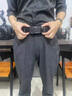 罗蒙（ROMON）休闲裤男舒适棉质休闲商务通勤直筒裤子男装KZ0210 黑色 32  实拍图