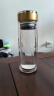 加厚商务玻璃水杯隔热双层玻璃杯茶水分离杯 经典盖千层中杯300ml1只 实拍图