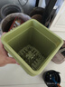 加厚方形花盆大口径透气控根盆月季铁线莲绿植盆栽专用树脂大花盆 【口径20cm高23cm】 【2个带托盘】果绿色 实拍图