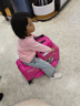 汪汪队立大功（PAW PATROL）儿童行李箱可坐可骑旅行箱男孩拉杆箱女孩宝宝可坐骑小孩登机箱 天天骑行款粉色 24英寸 实拍图
