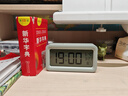 得力（deli）新款学生电子闹钟充电计时器智能背光电子时钟床头钟起床神器LE103A 【高性价温度闹钟】绿+2节电池 实拍图
