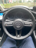 奥迈尔马自达真皮手缝方向盘套昂克赛拉阿特兹CX-5/CX-4马3马6汽车把套 黑皮蓝线 实拍图