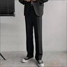 裁雨留虹cleanfit微喇休闲西裤子男士秋冬季款加绒垂坠感弯刀直筒西装长裤 sbxs-c911-6黑色 2XL 实拍图