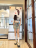 瑜尚臻品 美式高腰a字牛仔短裙女夏季新款显瘦裙裤辣妹短款紧身包臀半身裙 牛仔短裙【复古蓝 m】 常规 实拍图