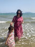 俞兆林（YUZHAOLIN）中老年女装夏季新款气质雪纺裙子40岁50洋气大码妈妈夏装连衣裙 红色 2XL _建议140-155斤 实拍图