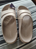 制三中国台湾进口拖鞋足弓支撑室内厚底扁平足矫正防滑凉拖男女居家 奶茶灰 37 正常码/鞋长约24.5cm 实拍图