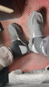 回力男鞋帆布鞋透气运动休闲鞋一脚蹬低帮潮流板鞋 WXY-B011Z 黑灰 42 实拍图