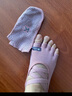 Keep露趾瑜伽袜硅胶专业防滑女五指袜运动健身袜普拉提 芭蕾款灰色 实拍图