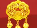 中国黄金（CHINA GOLD）黄金平安锁项链足金吊坠金锁男女款长命锁七夕礼物送婴儿宝宝老婆 平安锁吊坠+4金珠【红绳】约1.9g 实拍图