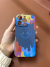 魔岩【磁吸充电】适用苹果16promax手机壳新款iphone15promax硅胶苹果13Pro全包防摔14保护套情侣男女 磁吸款-彩色笑脸【宝蓝色】加购贈膜+挂绳 苹果16ProMax 实拍图
